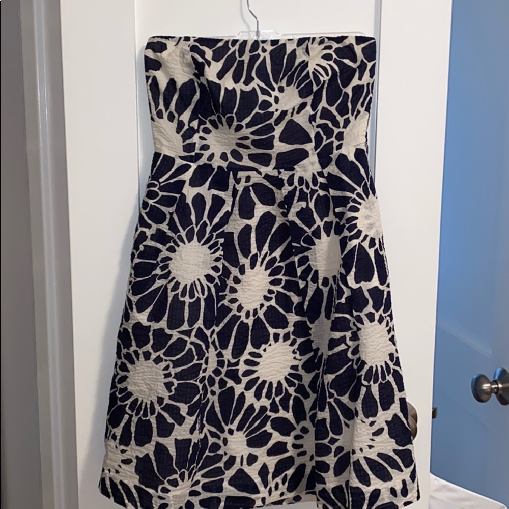 J. Crew Navy Floral Dress